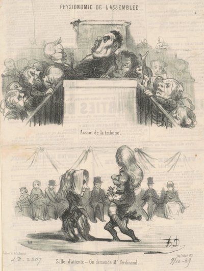 Ataque à arquibancada de Honoré Daumier