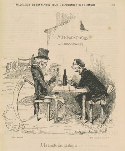Associação limitada para a exposição da humanidade à saúde das práticas de Honoré Daumier