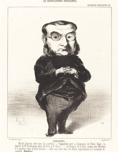 At. L. Charles Coquerel de Honoré Daumier