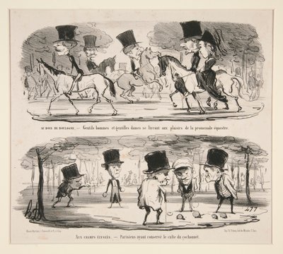 No Bois de Boulogne de Honoré Daumier