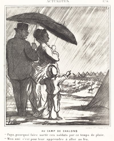 No Campo de Chalons de Honoré Daumier