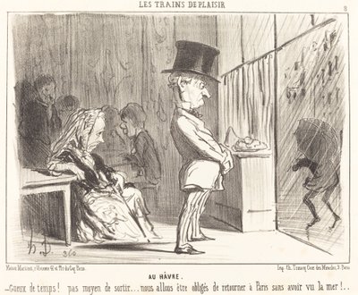 Para o porto de Honoré Daumier