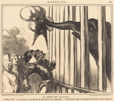 No Jardim das Plantas de Honoré Daumier