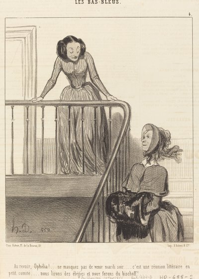 Adeus, Ofélia!... não perca... de Honoré Daumier