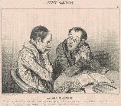Dramaturgos de Honoré Daumier