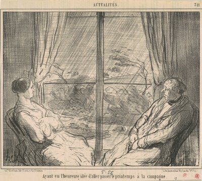 Tendo tido... a ideia de ir... de Honoré Daumier