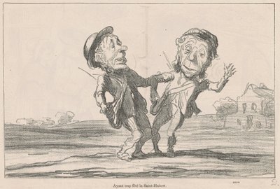 Tendo celebrado demais Saint-Hubert de Honoré Daumier