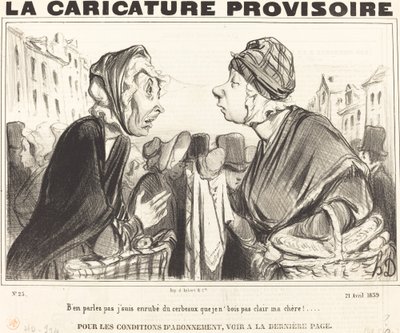Não fale sobre isso, estou coberto de cérebros... de Honoré Daumier