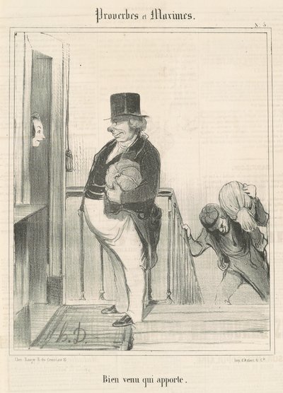 Bem-vindo quem traz de Honoré Daumier