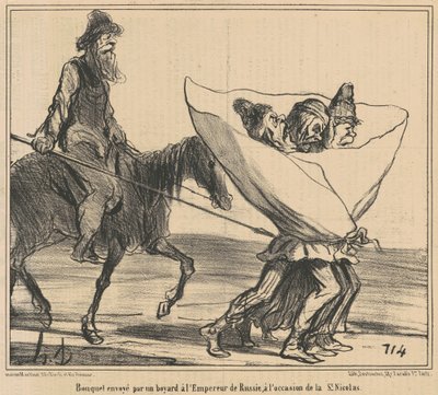 Bouquet enviado... Ao Imperador da Rússia... de Honoré Daumier