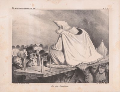 Caricatura de Luís Filipe I 1773-1850, Rei dos Franceses, 1834. de Honoré Daumier