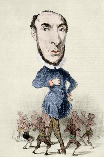 Desenho animado sobre Victor Schoelcher (1804-1893) e a abolição da escravatura - por Honore Daumier. de Honoré Daumier