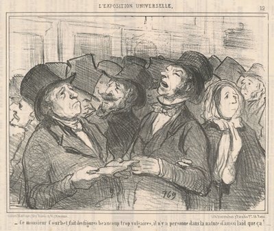 Este senhor Courbet... de Honoré Daumier