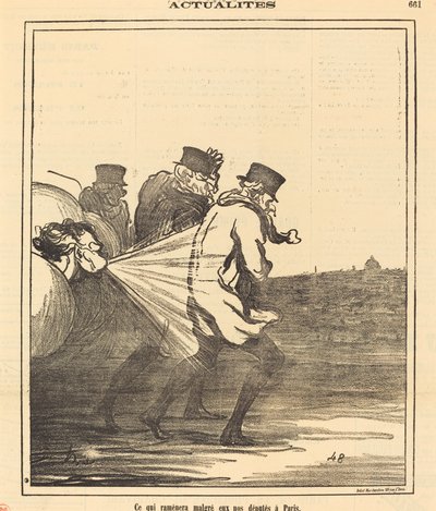 Ce qui ramènera... nos députés em Paris de Honoré Daumier