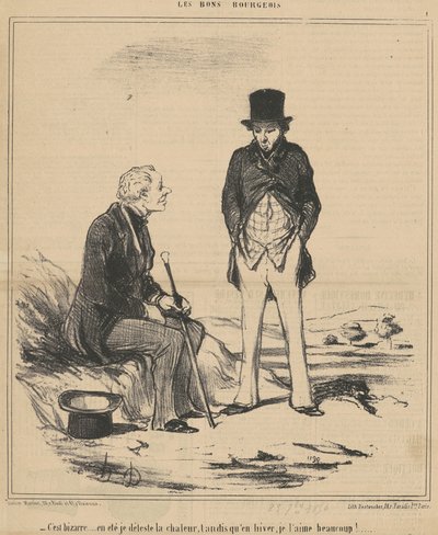 É estranho... de Honoré Daumier