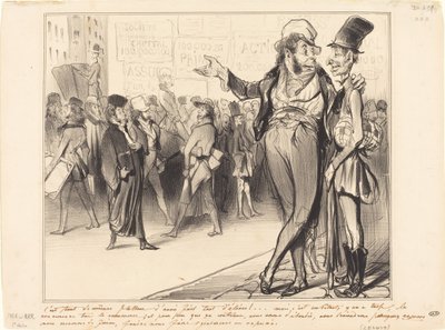 Não deixa de ser lisonjeiro ter feito tantos alunos!... de Honoré Daumier