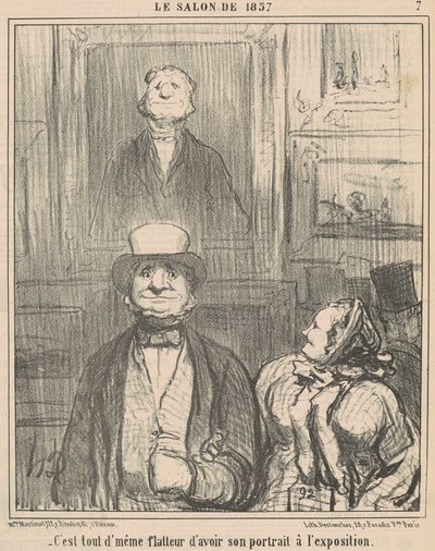 É lisonjeiro ter... de Honoré Daumier