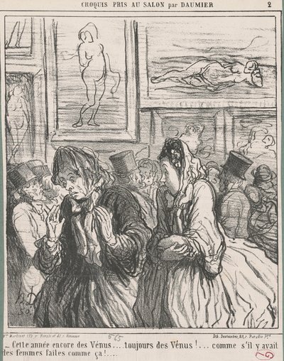 Vênus novamente este ano... de Honoré Daumier