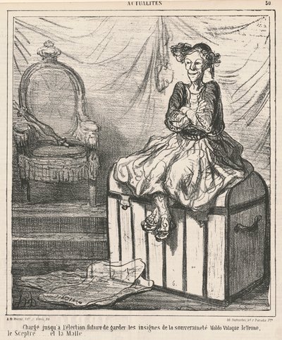 Encarregado ... de guardar a insígnia da soberania de Honoré Daumier
