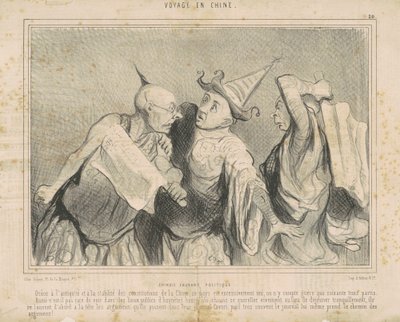 Política de bate-papo chinês de Honoré Daumier