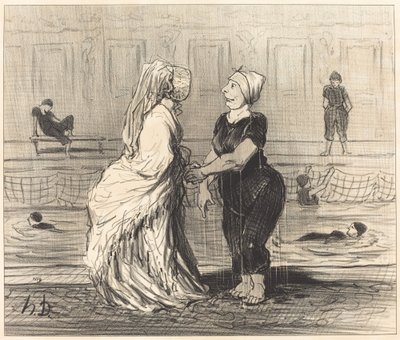 Querida Baronesa, parabenizo-a... de Honoré Daumier