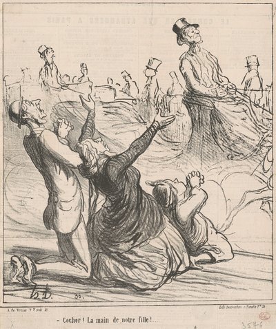 Verificar! A mão da nossa filha! de Honoré Daumier