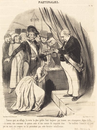 Como o que, na aldeia, a virtude mais marcada... de Honoré Daumier