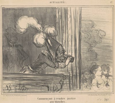 Começando a fazer justiça aos brancos de Honoré Daumier