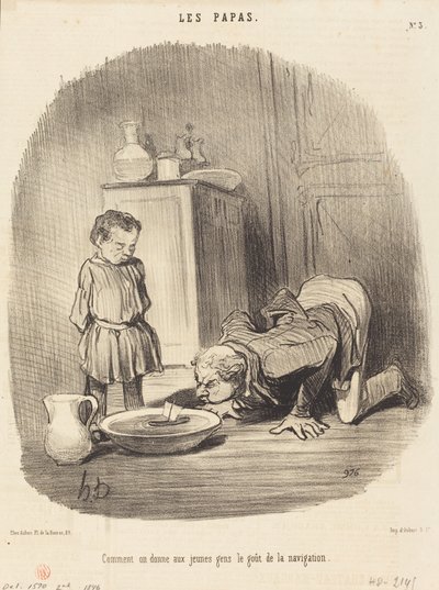 Como damos... o sabor da navegação de Honoré Daumier