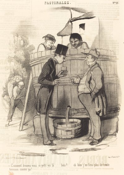 Como você encontra este pequeno vinho... de Honoré Daumier