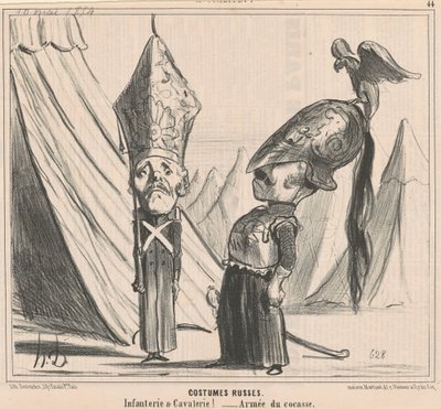 Costumes russos de Honoré Daumier