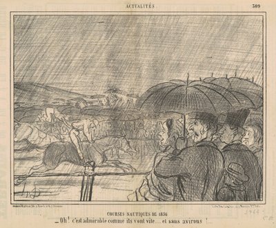 1856 Corridas de Água de Honoré Daumier