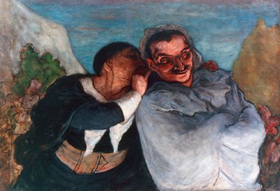 Crispin e Scapin, c1863-1865 de Honoré Daumier