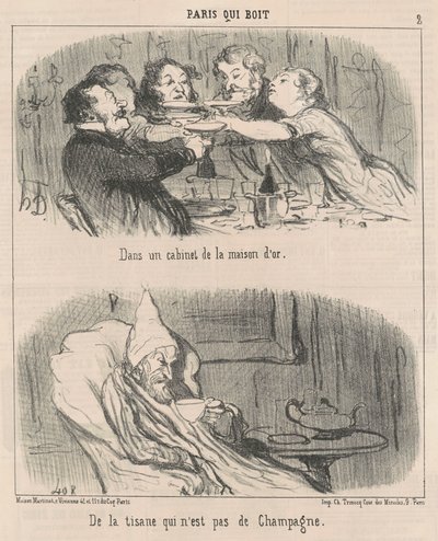 Em um armário da casa dourada de Honoré Daumier