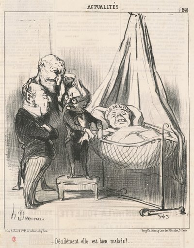 Ela definitivamente está doente! de Honoré Daumier