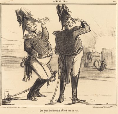Pessoas cuja visão é pouco alegre pelo sol de Honoré Daumier