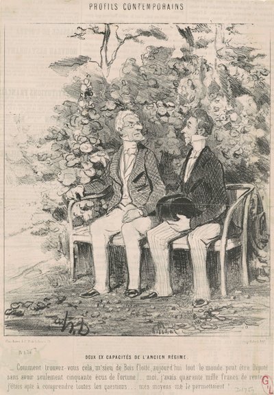 Duas antigas capacidades do antigo regime de Honoré Daumier