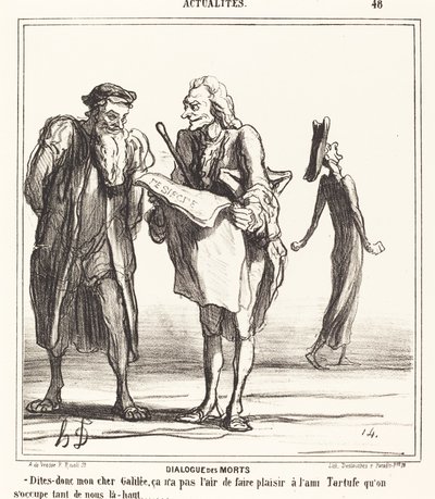 Dialogue des morts de Honoré Daumier