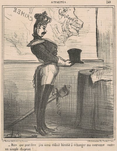 Dizer que talvez eu me reduza a isso... de Honoré Daumier