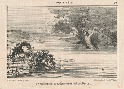 Entretenimento ... renovado dos gregos de Honoré Daumier