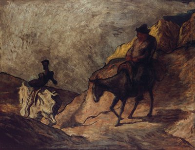 Dom Quixote e Sancho Pansa de Honoré Daumier
