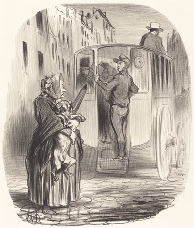 Desculpe, Cidadão... Eu não pego cachorros... de Honoré Daumier