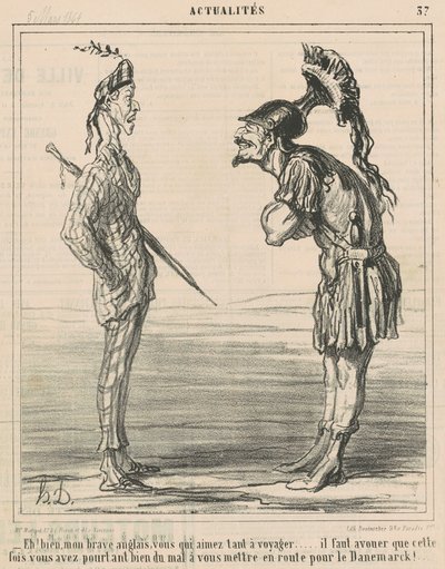 Nós iremos! Meu corajoso inglês... de Honoré Daumier