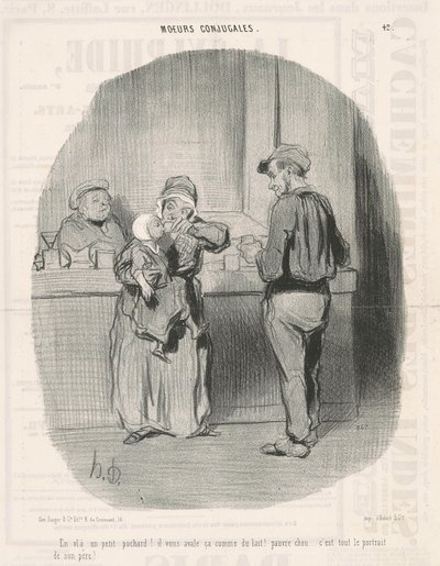 Aqui está um pequeno pochard! de Honoré Daumier