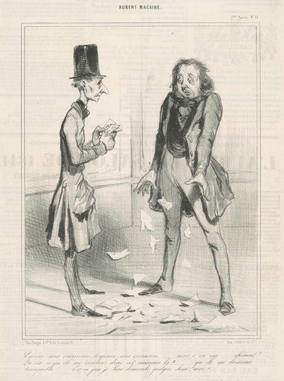 Ainda meus credores, sempre... de Honoré Daumier