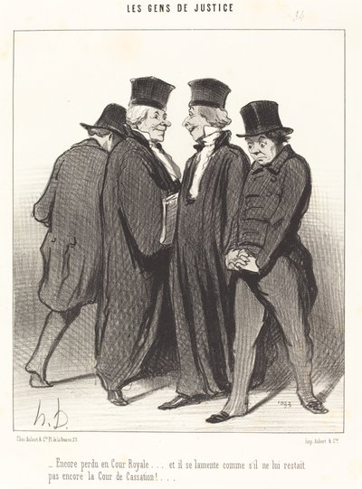 Perdido novamente na Corte Real... e ele lamenta... de Honoré Daumier