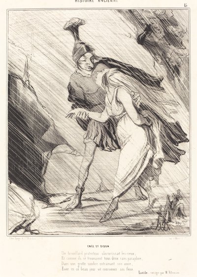 Enée et Didon de Honoré Daumier