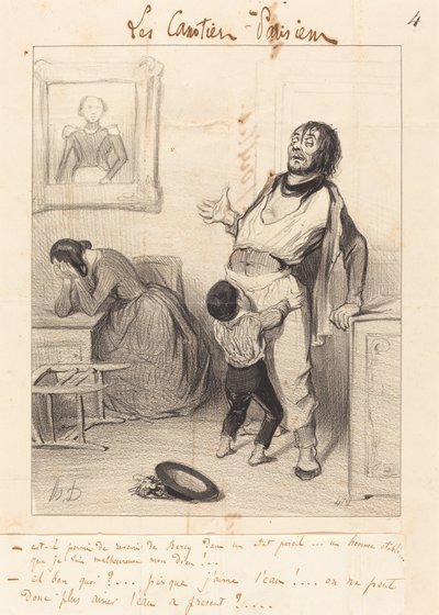 É permitido voltar... em tal estado... de Honoré Daumier