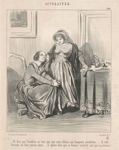 E dizer que Proudhon não quer... de Honoré Daumier