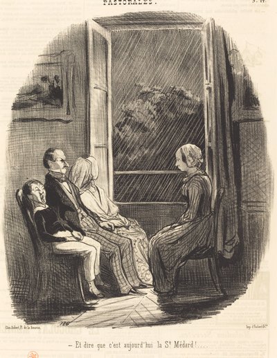 E pensar que hoje é Saint-Médard! de Honoré Daumier